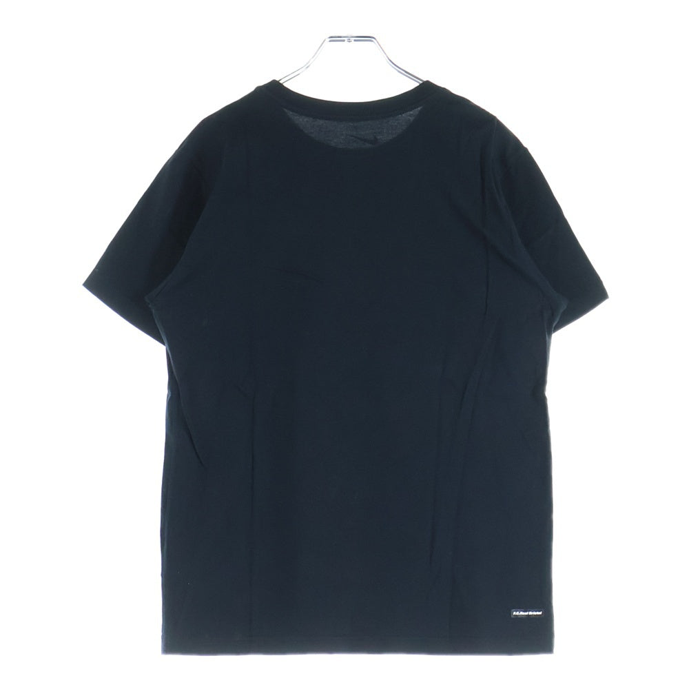 F.C.R.B./F.C.Real Bristol/FCRB(エフシーアールビー/エフシーレアルブリストル) ×NIKE 14AW ナイキ フロントラメロゴプリント 半袖クルーネックカットソー ブラック 707783-010