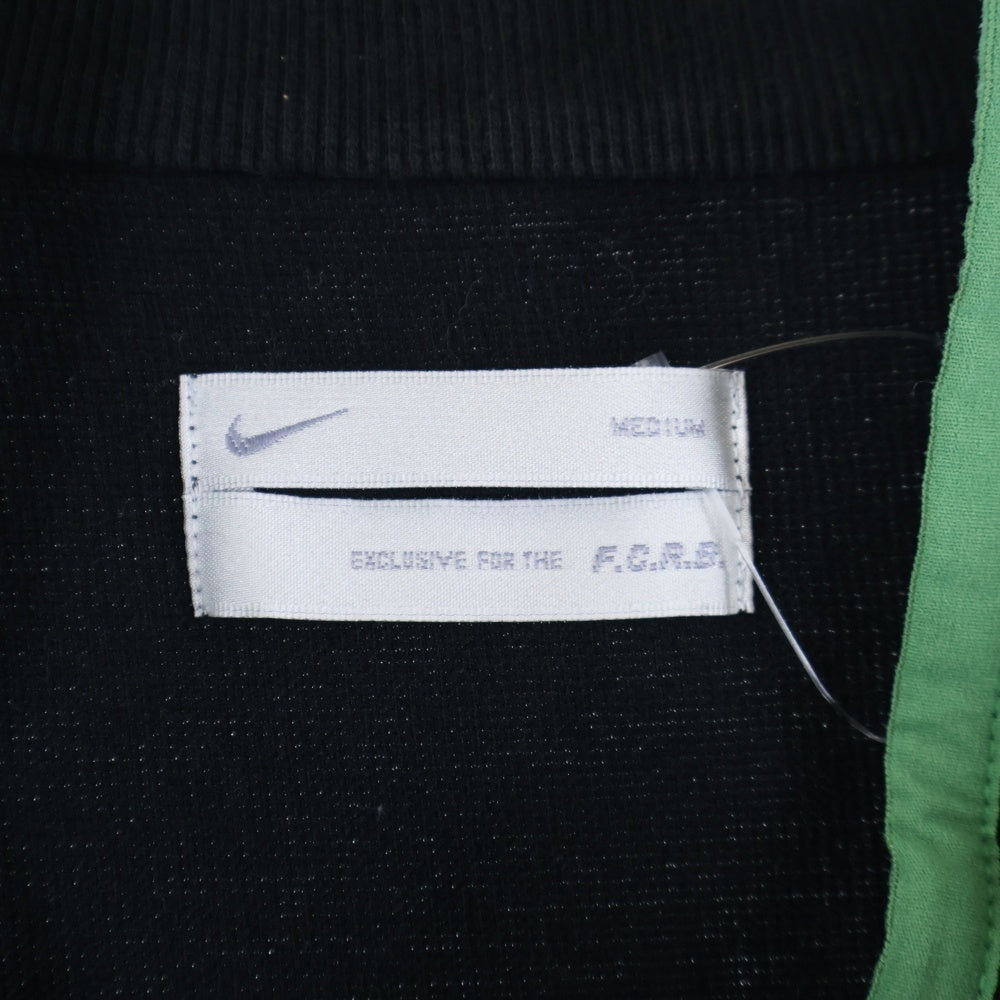 F.C.R.B./F.C.Real Bristol/FCRB(エフシーアールビー/エフシーレアルブリストル) ×NIKE ナイキ 胸ロゴ ジップアップスウェットベスト ブラック/グリーン 190500