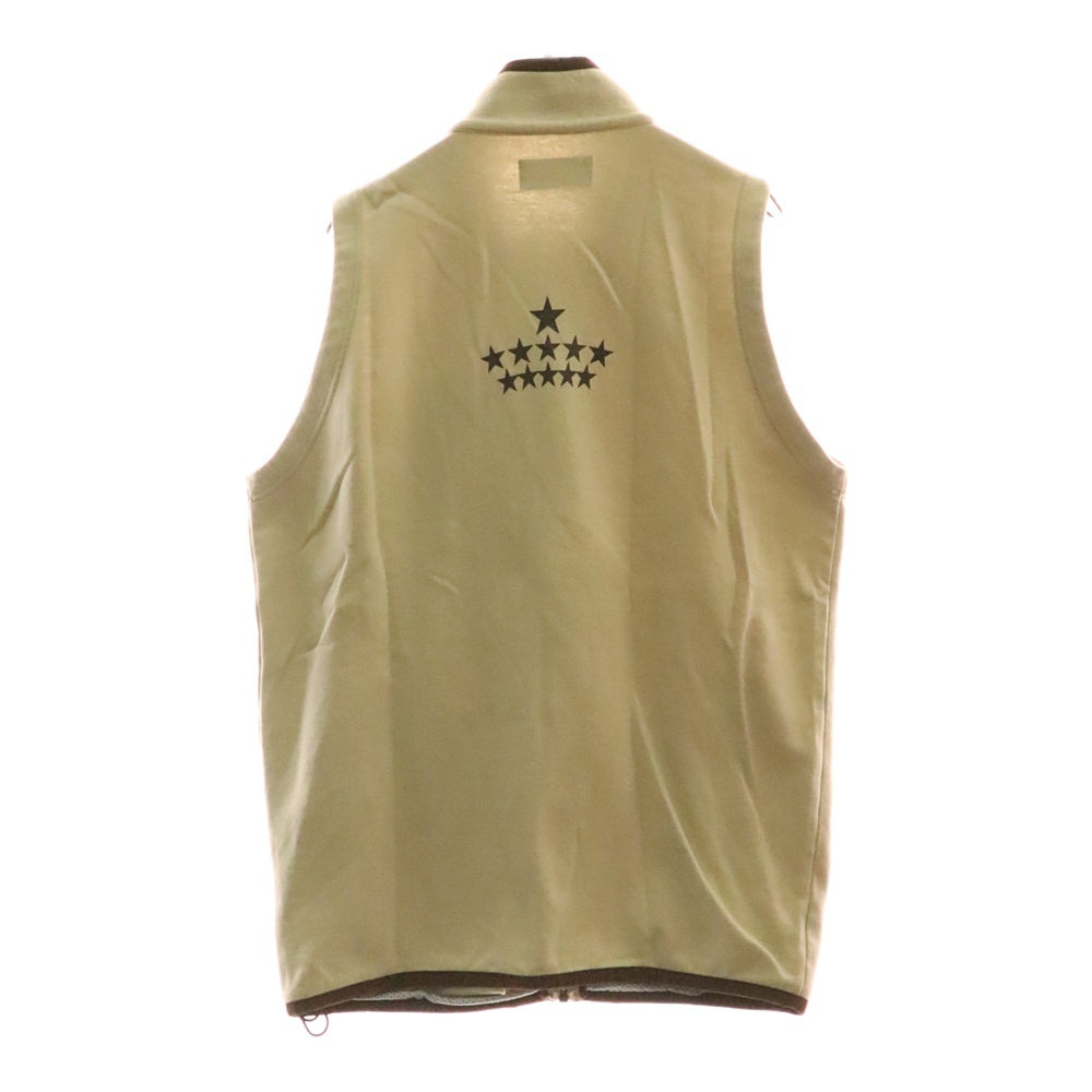 F.C.R.B./F.C.Real Bristol/FCRB(エフシーアールビー/エフシーレアルブリストル) ×NIKE ナイキ 胸ロゴ ジップアップスウェットベスト ベージュ/ブラウン 190500