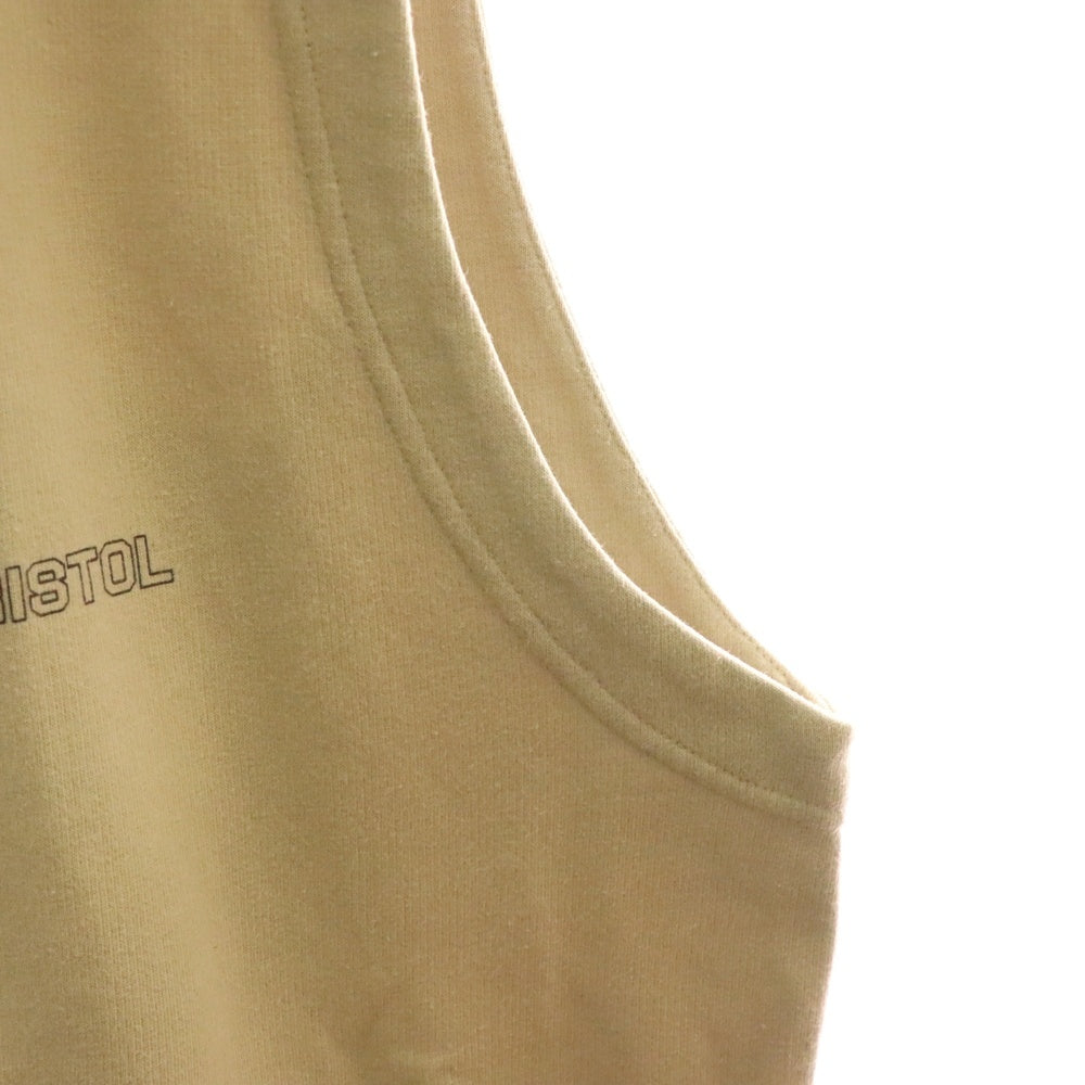 F.C.R.B./F.C.Real Bristol/FCRB(エフシーアールビー/エフシーレアルブリストル) ×NIKE ナイキ 胸ロゴ ジップアップスウェットベスト ベージュ/ブラウン 190500