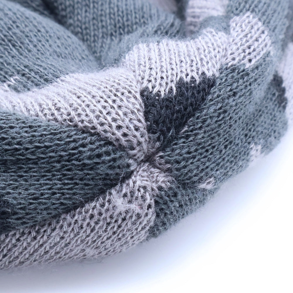 F.C.R.B./F.C.Real Bristol/FCRB(エフシーアールビー/エフシーレアルブリストル) カモフラ柄 ボックスロゴニットビーニー ニット帽 帽子 グレー FCRB-167067