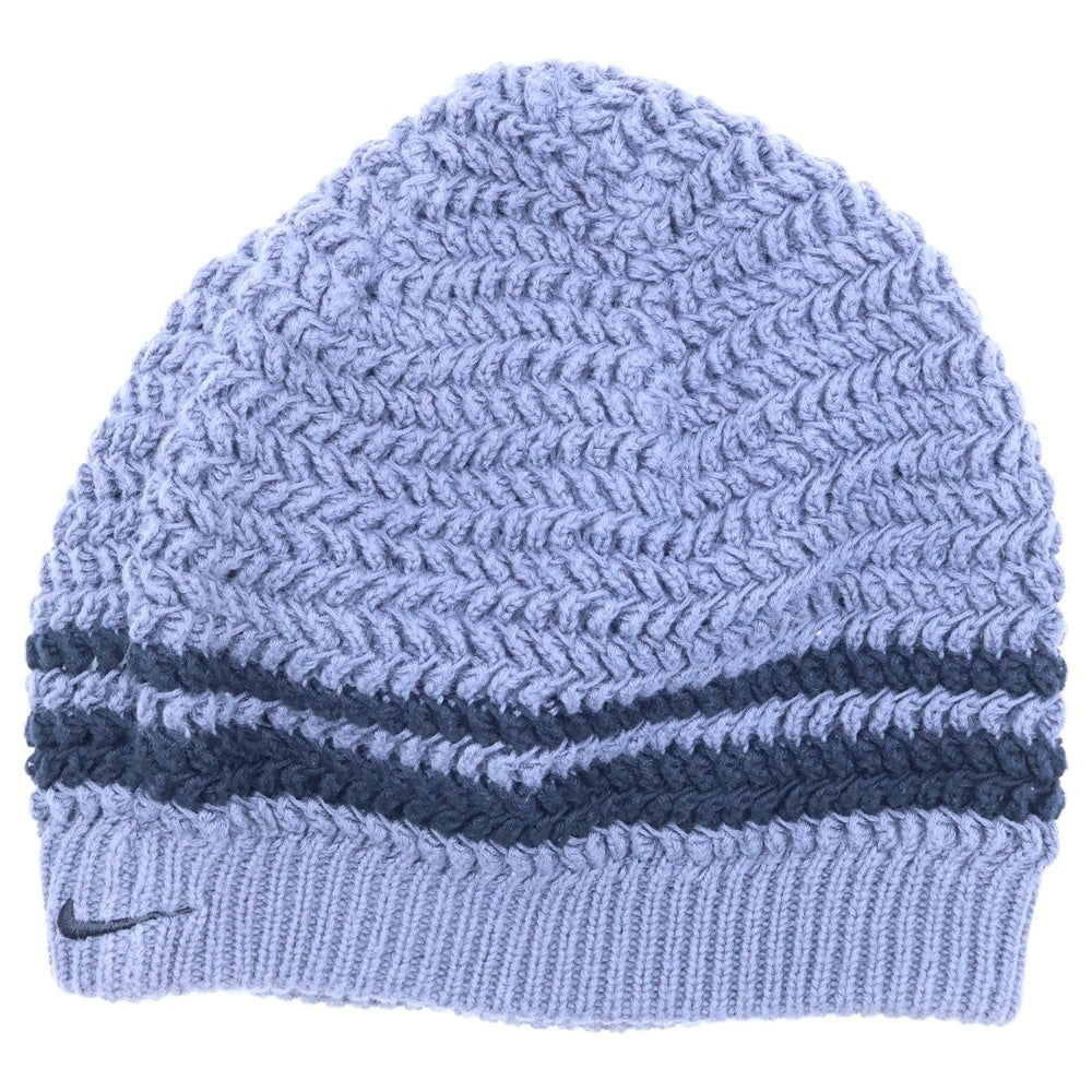 F.C.R.B./F.C.Real Bristol/FCRB(エフシーアールビー/エフシーレアルブリストル) ×NIKE ナイキ ロゴ刺繍 サマーニットビーニー ニット帽 帽子 グレー/ブラック 202705