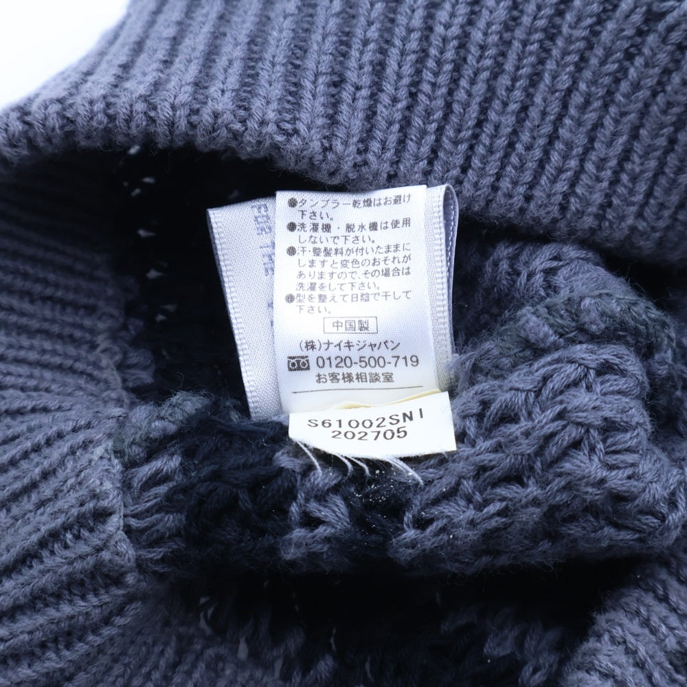 F.C.R.B./F.C.Real Bristol/FCRB(エフシーアールビー/エフシーレアルブリストル) ×NIKE ナイキ ロゴ刺繍 サマーニットビーニー ニット帽 帽子 グレー/ブラック 202705