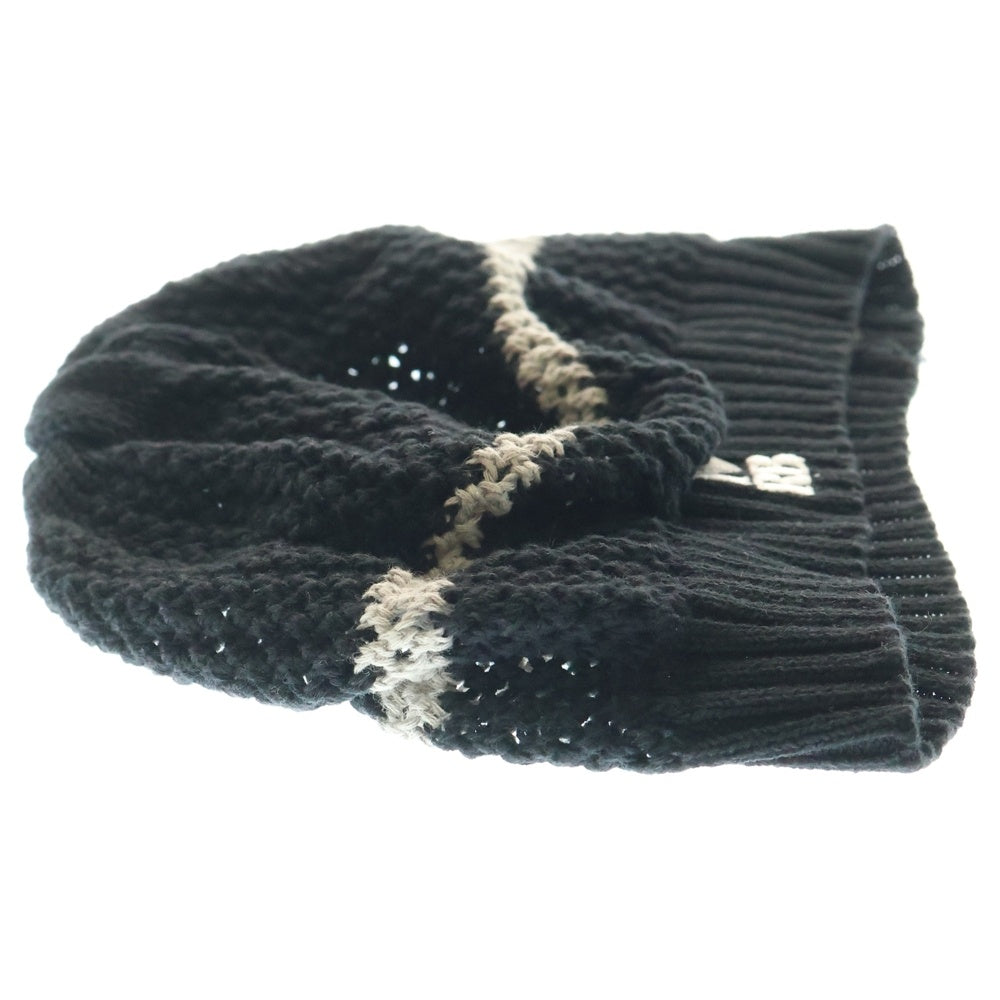 F.C.R.B./F.C.Real Bristol/FCRB(エフシーアールビー/エフシーレアルブリストル) ×NIKE ナイキ ロゴ刺繍 リネン混 サマーニットビーニー ニット帽 帽子 ブラック/グレー 243826