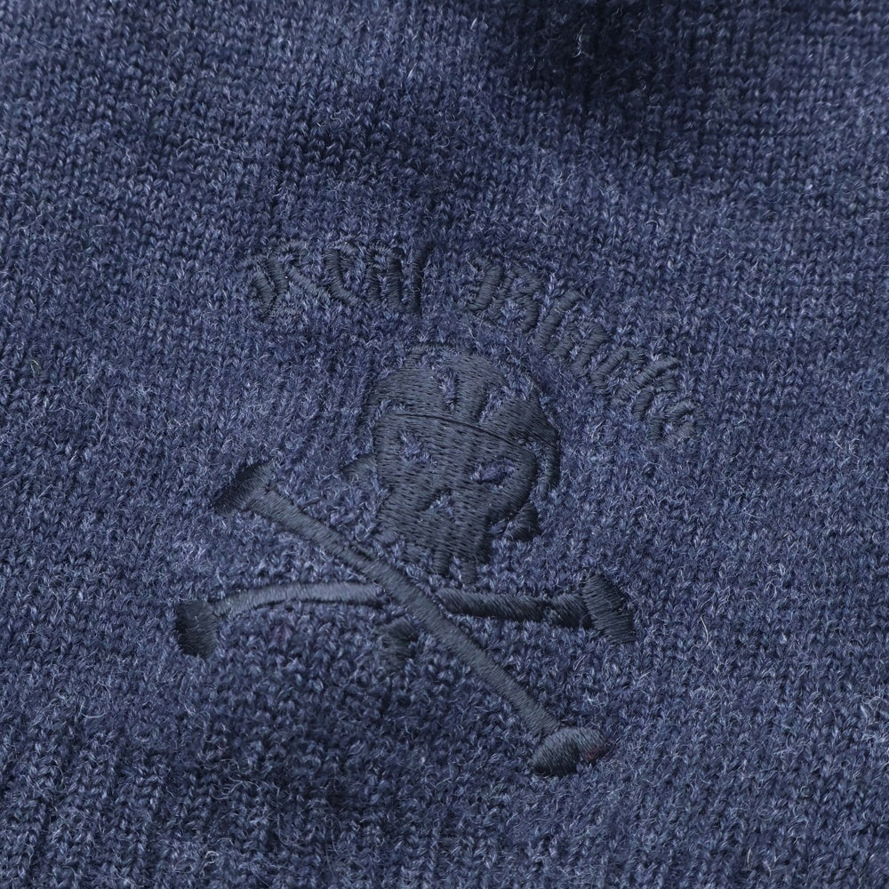 F.C.R.B./F.C.Real Bristol/FCRB(エフシーアールビー/エフシーレアルブリストル) ×NIKE ナイキ REAL BLACKS スカル刺繍 ウールニットビーニー ニット帽 帽子 ダークグレー 595266