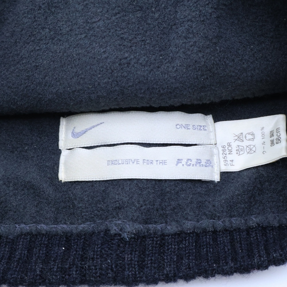 F.C.R.B./F.C.Real Bristol/FCRB(エフシーアールビー/エフシーレアルブリストル) ×NIKE ナイキ REAL BLACKS スカル刺繍 ウールニットビーニー ニット帽 帽子 ダークグレー 595266