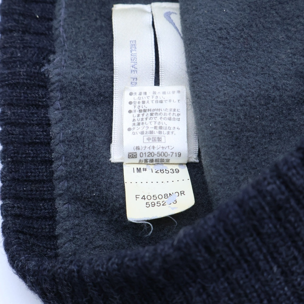 F.C.R.B./F.C.Real Bristol/FCRB(エフシーアールビー/エフシーレアルブリストル) ×NIKE ナイキ REAL BLACKS スカル刺繍 ウールニットビーニー ニット帽 帽子 ダークグレー 595266