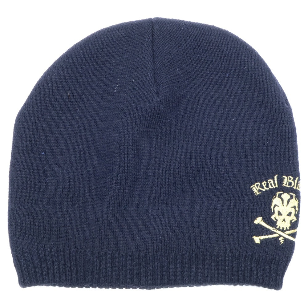 F.C.R.B./F.C.Real Bristol/FCRB(エフシーアールビー/エフシーレアルブリストル) ×NIKE ナイキ REAL BLACKS スカル刺繍 ウールニットビーニー ニット帽 帽子 ブラック 595266