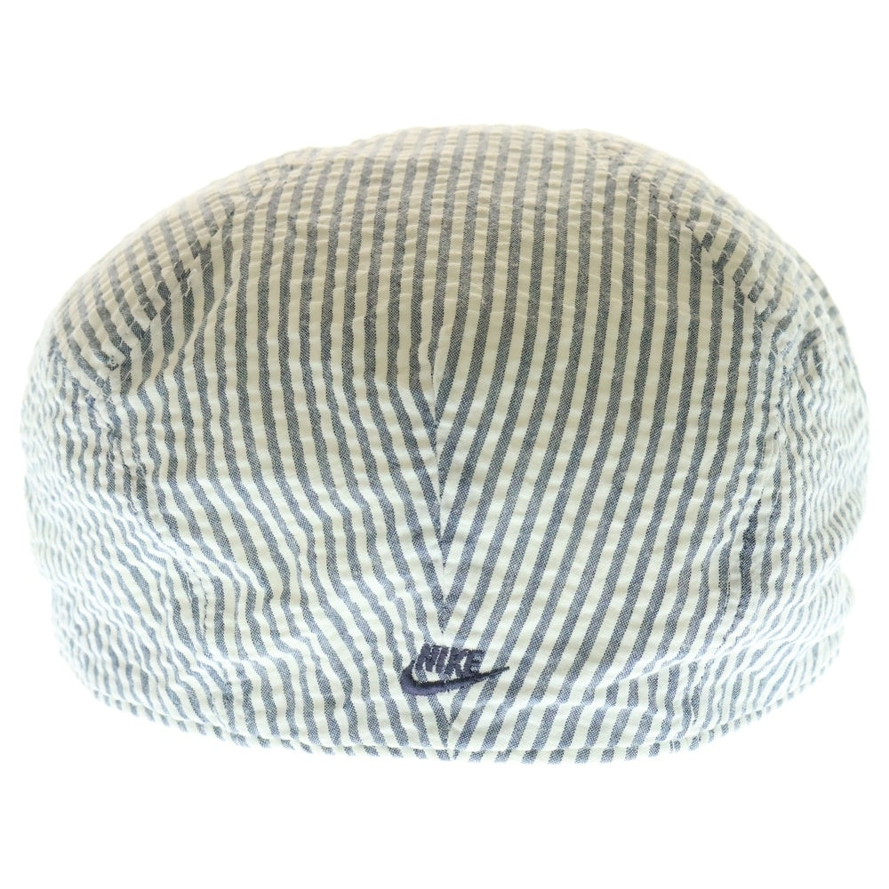 F.C.R.B./F.C.Real Bristol/FCRB(エフシーアールビー/エフシーレアルブリストル) ×NIKE ナイキ ストライプ柄 コットンハンチング帽 帽子 ホワイト/グレー 319037
