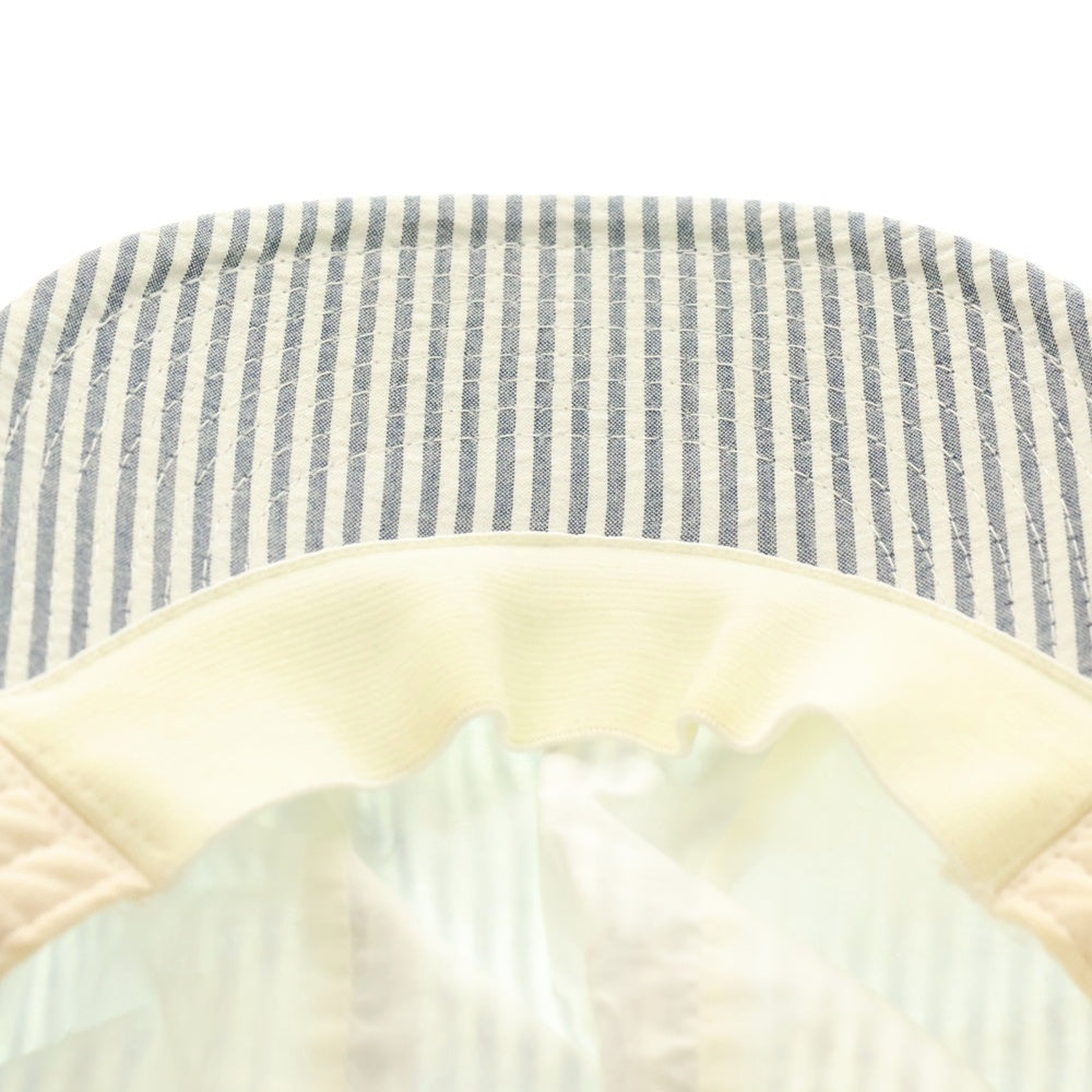 F.C.R.B./F.C.Real Bristol/FCRB(エフシーアールビー/エフシーレアルブリストル) ×NIKE ナイキ ストライプ柄 コットンハンチング帽 帽子 ホワイト/グレー 319037