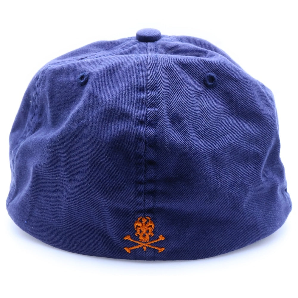 F.C.R.B./F.C.Real Bristol/FCRB(エフシーアールビー/エフシーレアルブリストル) ×NIKE ナイキ REAL BLACKS Bロゴワッペン刺繍 6パネルキャップ ネイビー/オレンジ 157972