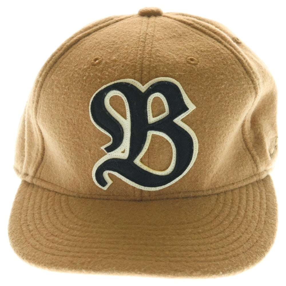 F.C.R.B./F.C.Real Bristol/FCRB(エフシーアールビー/エフシーレアルブリストル) ×NIKE ナイキ Bロゴワッペン刺繍 ウール混 6パネルキャップ 帽子 ブラウン 378433