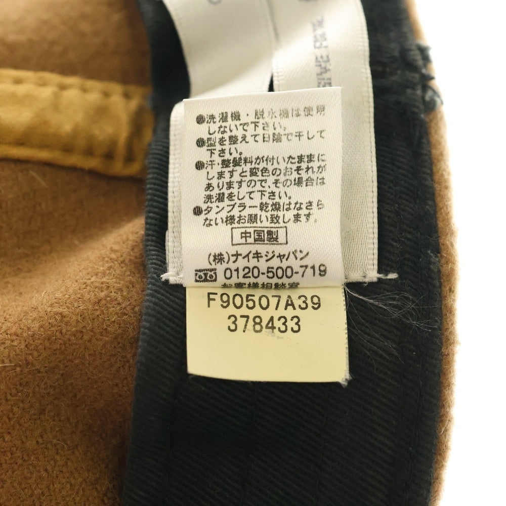 F.C.R.B./F.C.Real Bristol/FCRB(エフシーアールビー/エフシーレアルブリストル) ×NIKE ナイキ Bロゴワッペン刺繍 ウール混 6パネルキャップ 帽子 ブラウン 378433