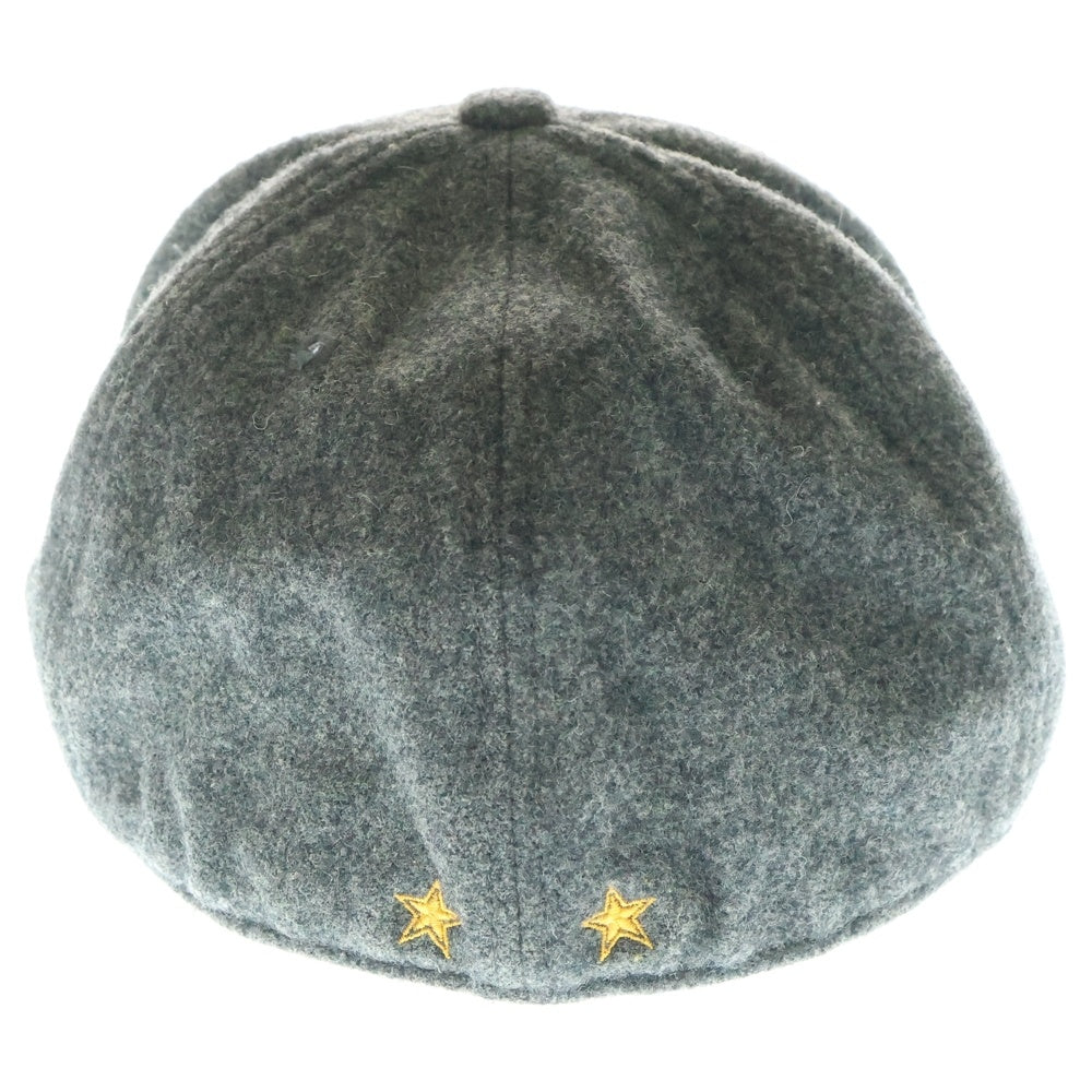 F.C.R.B./F.C.Real Bristol/FCRB(エフシーアールビー/エフシーレアルブリストル) ×NIKE ナイキ Bロゴワッペン刺繍 ウール混 6パネルキャップ 帽子 グレー 378433