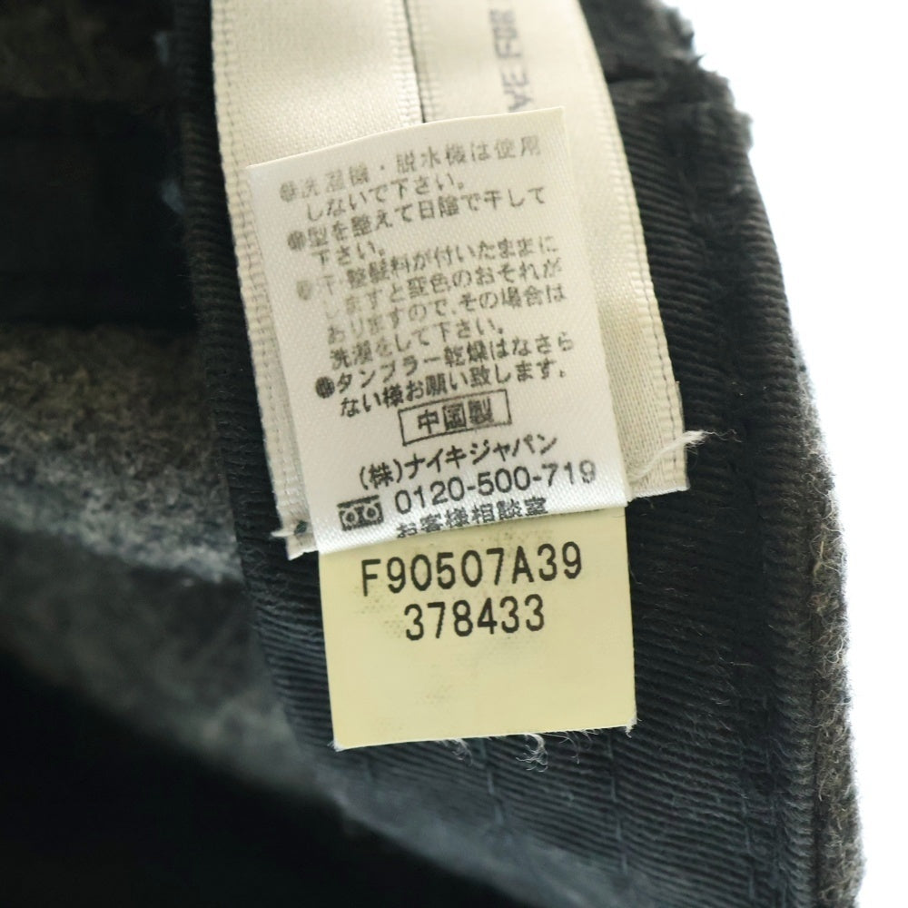 F.C.R.B./F.C.Real Bristol/FCRB(エフシーアールビー/エフシーレアルブリストル) ×NIKE ナイキ Bロゴワッペン刺繍 ウール混 6パネルキャップ 帽子 グレー 378433