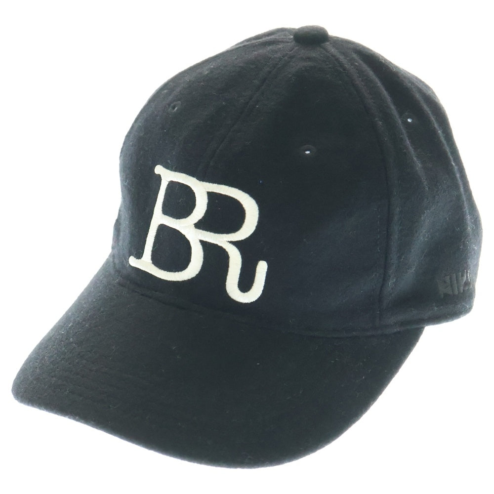 F.C.R.B./F.C.Real Bristol/FCRB(エフシーアールビー/エフシーレアルブリストル) ×NIKE ナイキ BRロゴワッペン刺繍 ウール混 6パネルキャップ 帽子 ブラック
