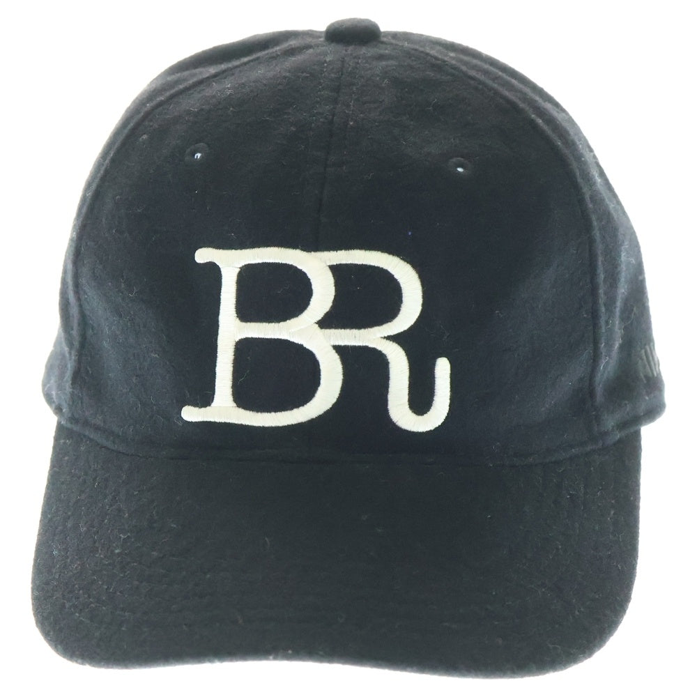 F.C.R.B./F.C.Real Bristol/FCRB(エフシーアールビー/エフシーレアルブリストル) ×NIKE ナイキ BRロゴワッペン刺繍 ウール混 6パネルキャップ 帽子 ブラック