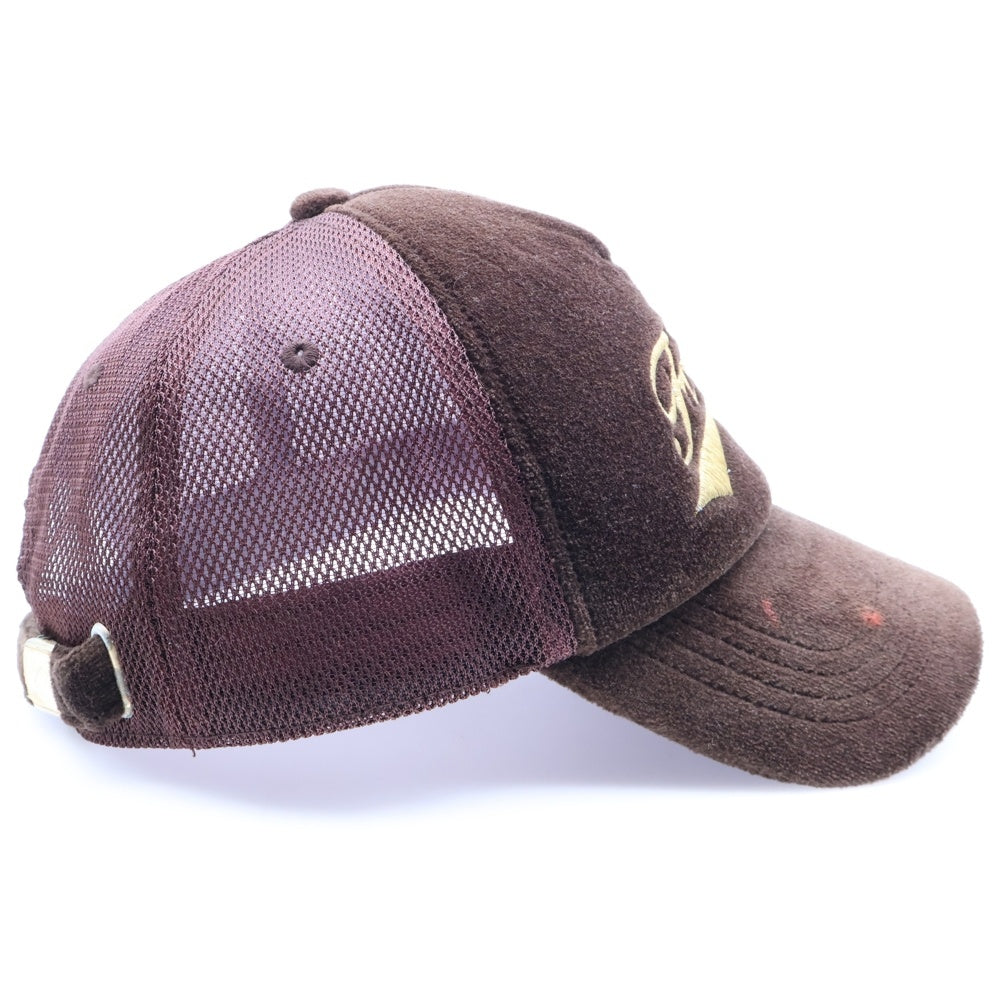 F.C.R.B./F.C.Real Bristol/FCRB(エフシーアールビー/エフシーレアルブリストル) ×NIKE ナイキ フロントロゴ刺繍 ベロアメッシュキャップ 帽子 ブラウン 268051