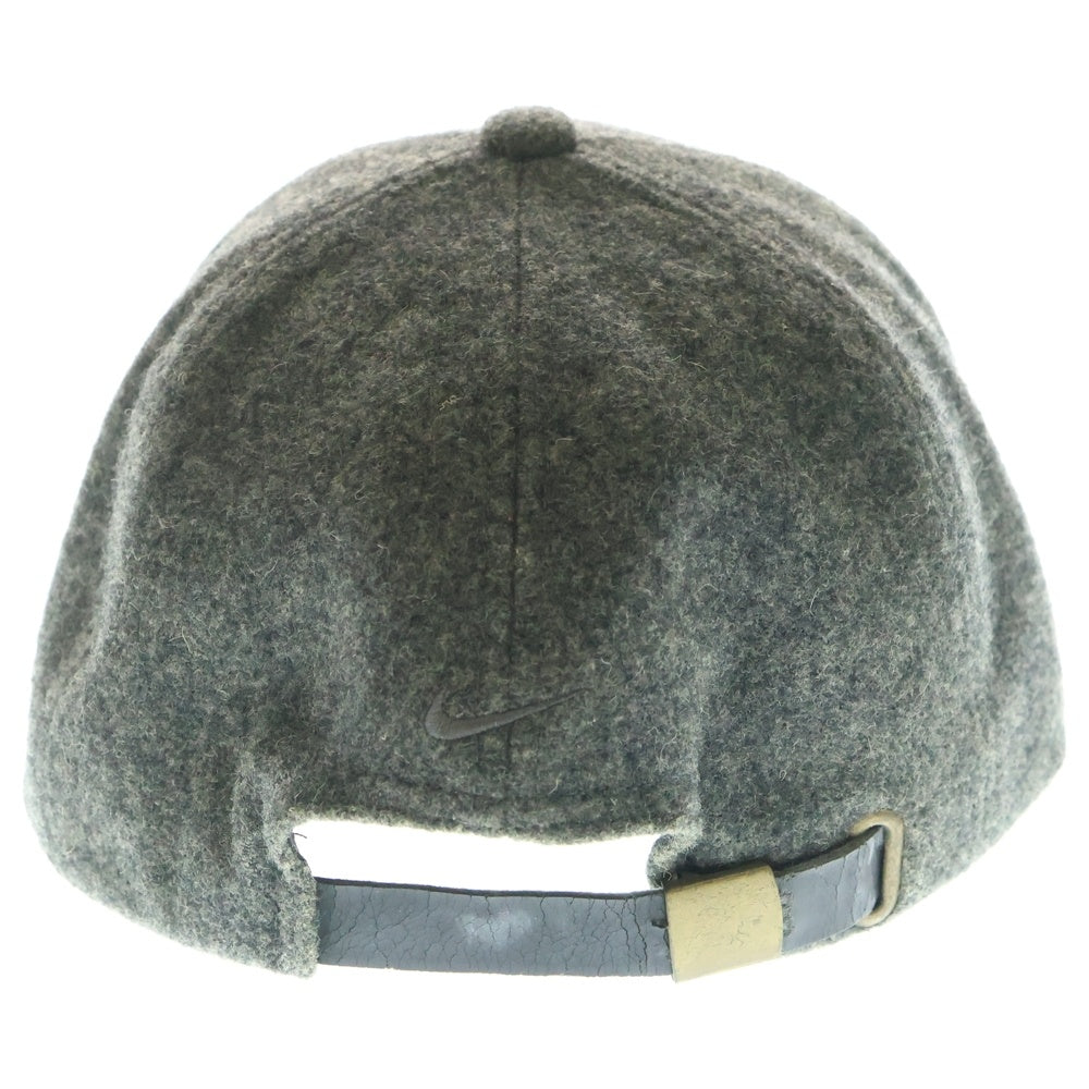 F.C.R.B./F.C.Real Bristol/FCRB(エフシーアールビー/エフシーレアルブリストル) ×NIKE ナイキ REAL BLACKS刺繍 ウール混 6パネルキャップ 帽子 グレー 595267