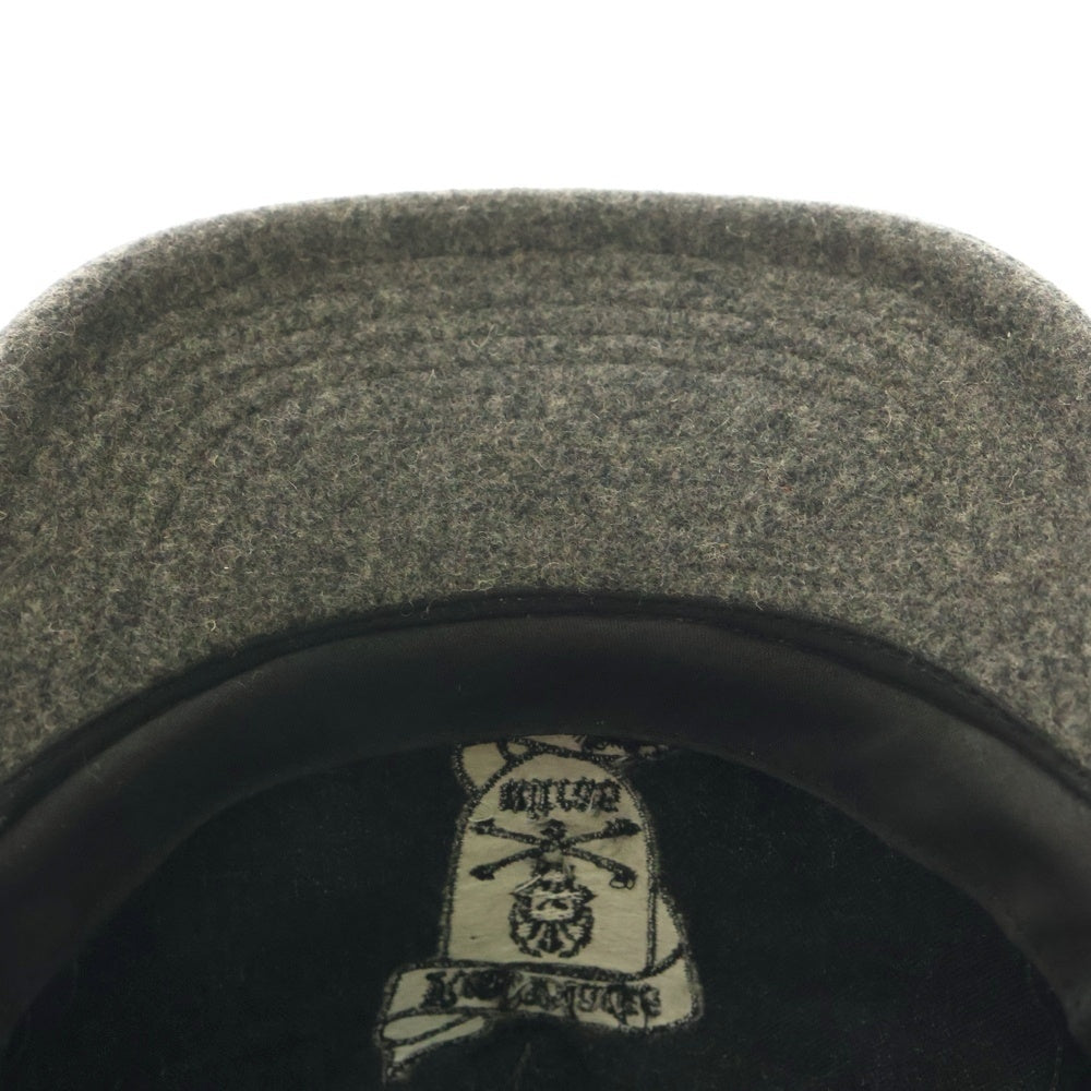 F.C.R.B./F.C.Real Bristol/FCRB(エフシーアールビー/エフシーレアルブリストル) ×NIKE ナイキ REAL BLACKS刺繍 ウール混 6パネルキャップ 帽子 グレー 595267