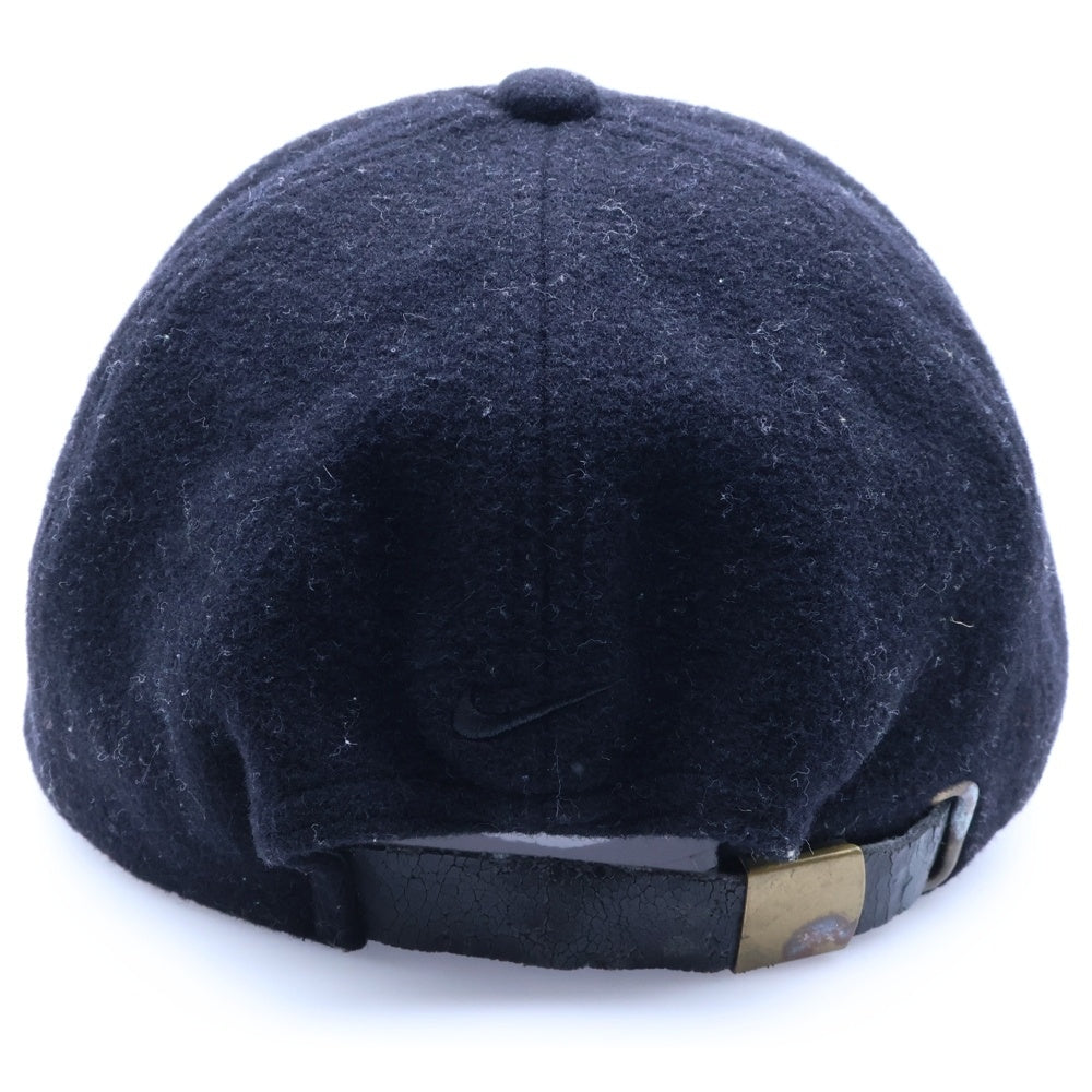 F.C.R.B./F.C.Real Bristol/FCRB(エフシーアールビー/エフシーレアルブリストル) ×NIKE ナイキ REAL BLACKS刺繍 ウール混 6パネルキャップ 帽子 ブラック 595267