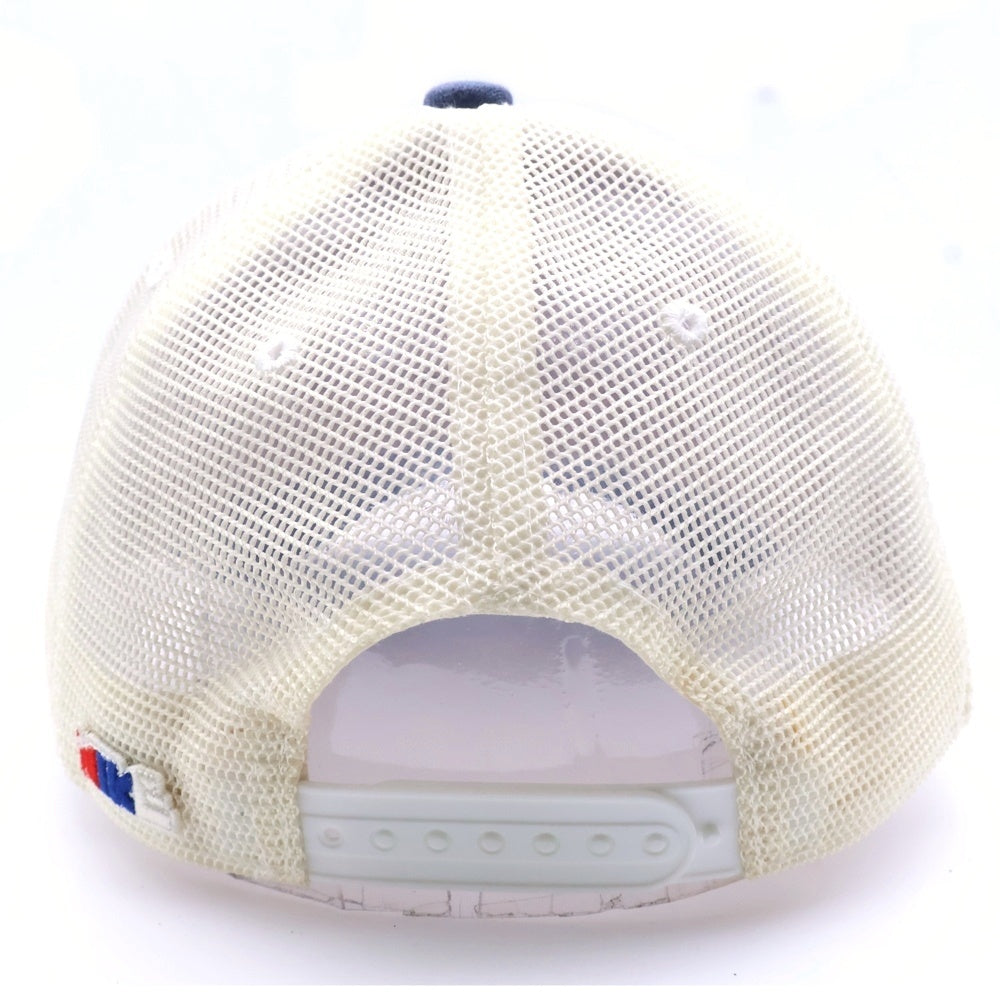 F.C.R.B./F.C.Real Bristol/FCRB(エフシーアールビー/エフシーレアルブリストル) ×NIKE ナイキ カレッジロゴプリント コットンメッシュキャップ 帽子 ネイビー/ホワイト 319036