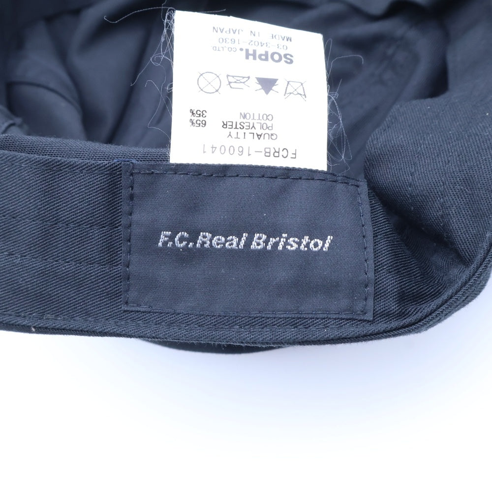F.C.R.B./F.C.Real Bristol/FCRB(エフシーアールビー/エフシーレアルブリストル) フロントロゴ刺繍 6パネル ベースボールキャップ 帽子 ネイビー FCRB-160041
