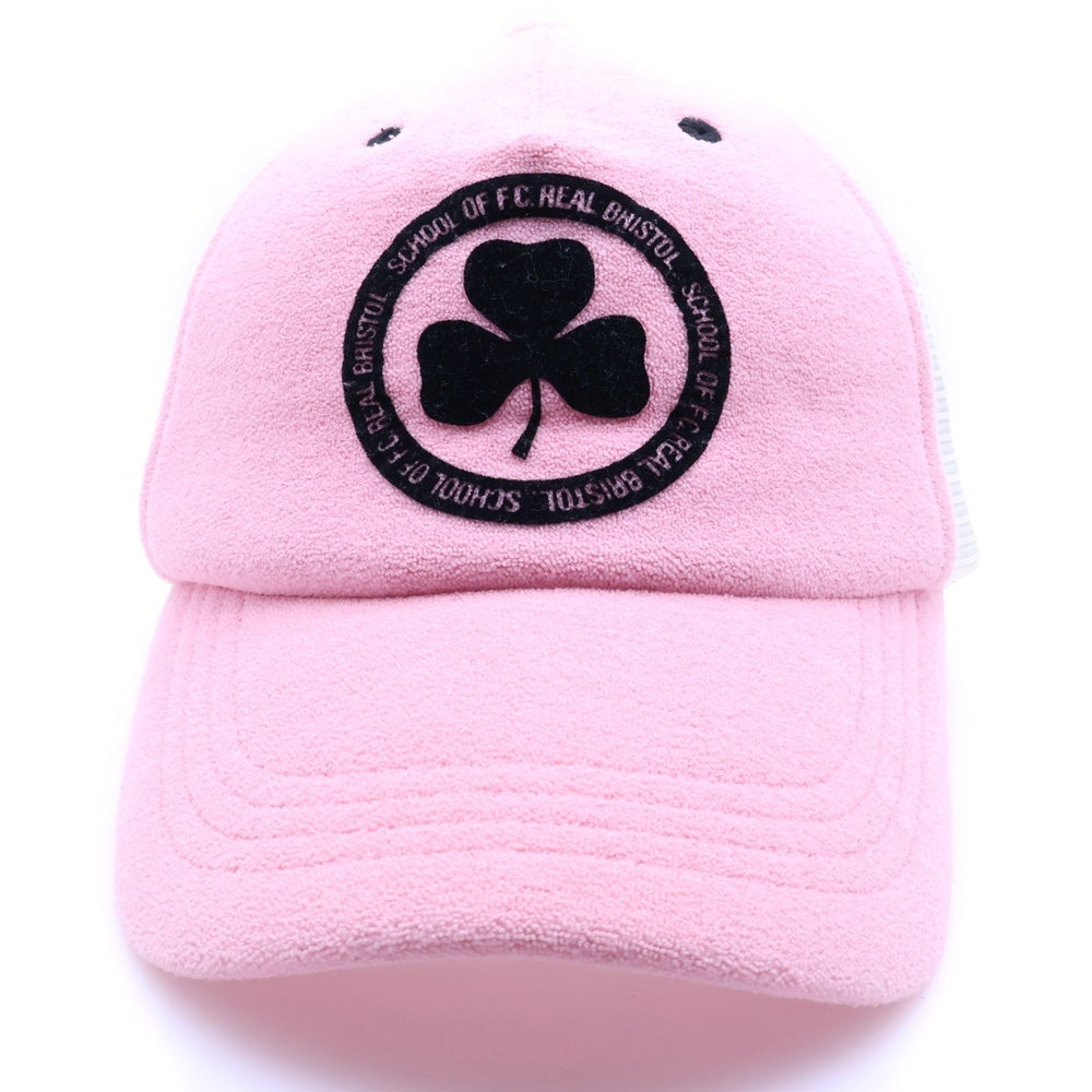 F.C.R.B./F.C.Real Bristol/FCRB(エフシーアールビー/エフシーレアルブリストル) ×NIKE ナイキ フロッキークローバー パイルメッシュキャップ 帽子 ピンク/ホワイト 596110