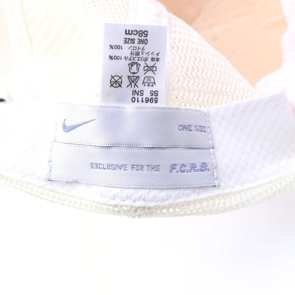 F.C.R.B./F.C.Real Bristol/FCRB(エフシーアールビー/エフシーレアルブリストル) ×NIKE ナイキ フロッキークローバー パイルメッシュキャップ 帽子 ピンク/ホワイト 596110