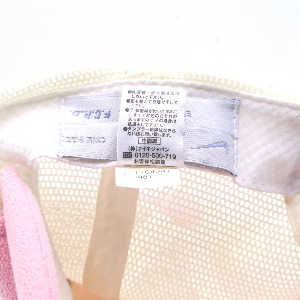 F.C.R.B./F.C.Real Bristol/FCRB(エフシーアールビー/エフシーレアルブリストル) ×NIKE ナイキ フロッキークローバー パイルメッシュキャップ 帽子 ピンク/ホワイト 596110