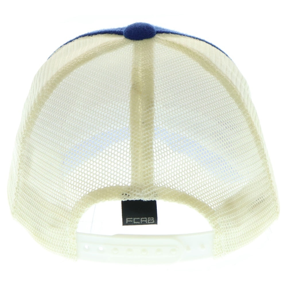 F.C.R.B./F.C.Real Bristol/FCRB(エフシーアールビー/エフシーレアルブリストル) ×NIKE ナイキ フロッキークローバー パイルメッシュキャップ 帽子 ブルー/ホワイト 596110
