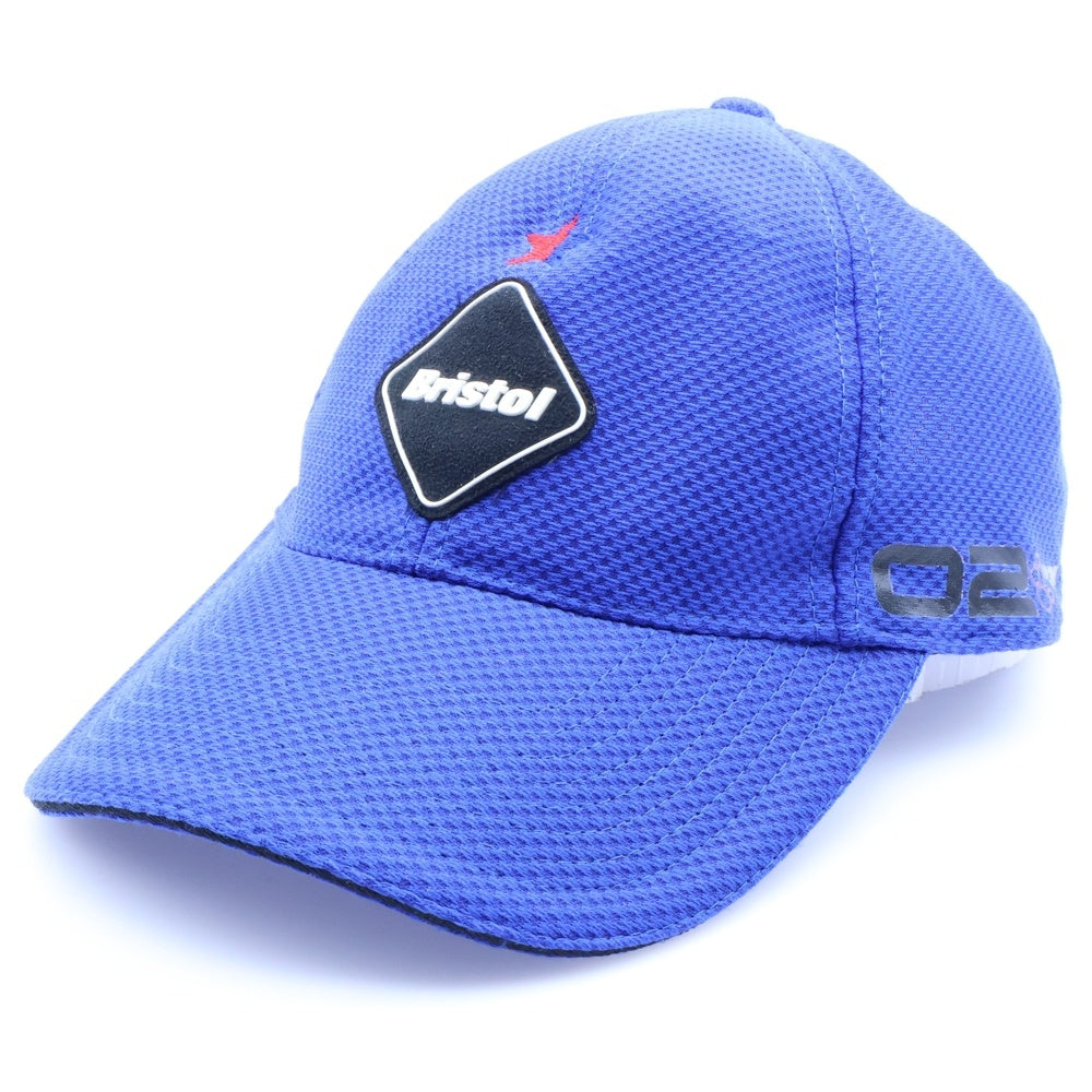 F.C.R.B./F.C.Real Bristol/FCRB(エフシーアールビー/エフシーレアルブリストル) ×NIKE 02SS ナイキ フロントロゴワッペン 6パネルキャップ 帽子 ブルー
