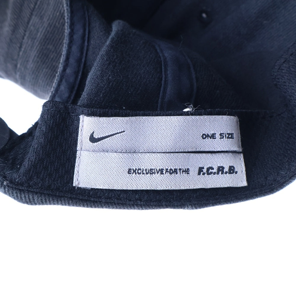 F.C.R.B./F.C.Real Bristol/FCRB(エフシーアールビー/エフシーレアルブリストル) ×NIKE ナイキ RBプリント 6パネルコットンキャップ ブラック 592245