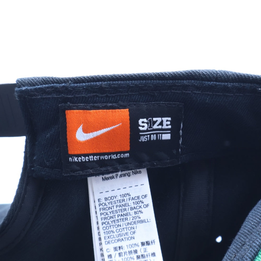 NIKE(ナイキ) SWOOSH PRO CLASSIC CAP スウッシュ刺繍 6パネルキャップ 帽子 ブラック 639534-011