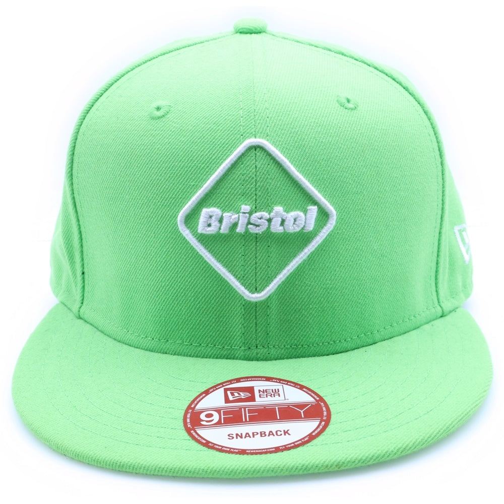 F.C.R.B./F.C.Real Bristol/FCRB(エフシーアールビー/エフシーレアルブリストル) ×NEW ERA ニューエラ ロゴ刺繍 6パネルベースボールキャップ ライトグリーン FCRB-150053