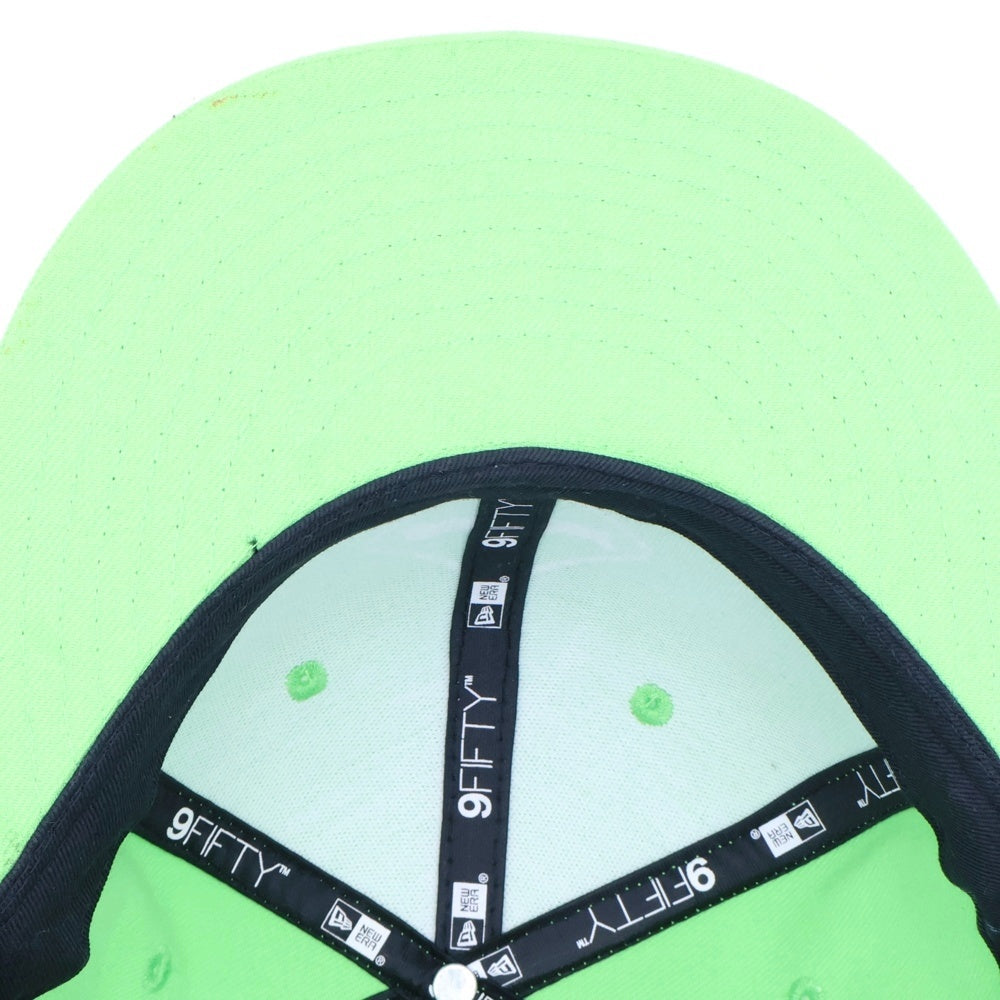 F.C.R.B./F.C.Real Bristol/FCRB(エフシーアールビー/エフシーレアルブリストル) ×NEW ERA ニューエラ ロゴ刺繍 6パネルベースボールキャップ ライトグリーン FCRB-150053