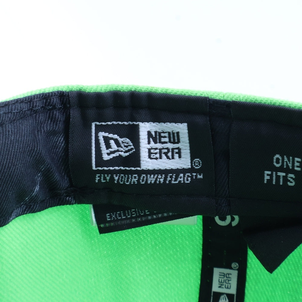 F.C.R.B./F.C.Real Bristol/FCRB(エフシーアールビー/エフシーレアルブリストル) ×NEW ERA ニューエラ ロゴ刺繍 6パネルベースボールキャップ ライトグリーン FCRB-150053