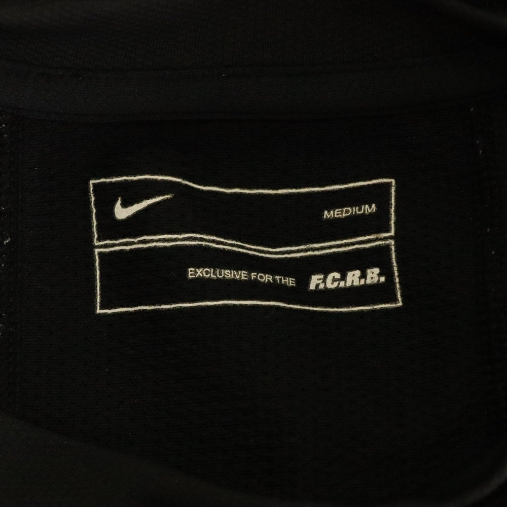 F.C.R.B./F.C.Real Bristol/FCRB(エフシーアールビー/エフシーレアルブリストル) ×NIKE ナイキ FCRB GYM 胸ロゴプリント タンクトップ ノースリーブ クルーネックカットソー ブラック 399232-010