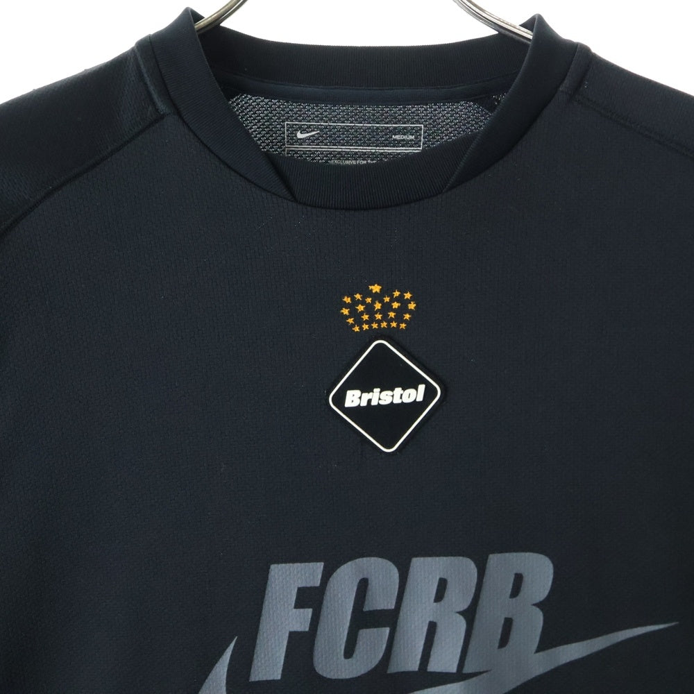 F.C.R.B./F.C.Real Bristol/FCRB(エフシーアールビー/エフシーレアルブリストル) ×NIKE 10SS ナイキ フロントロゴ 半袖ゲームシャツ ブラック 396352
