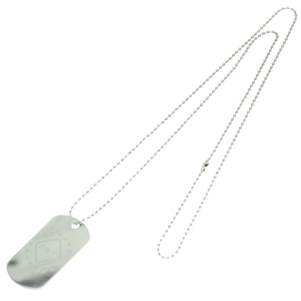 F.C.R.B./F.C.Real Bristol/FCRB(エフシーアールビー/エフシーレアルブリストル) ロゴデザイン ドックタグ ボールチェーン ネックレス シルバー/ブラック