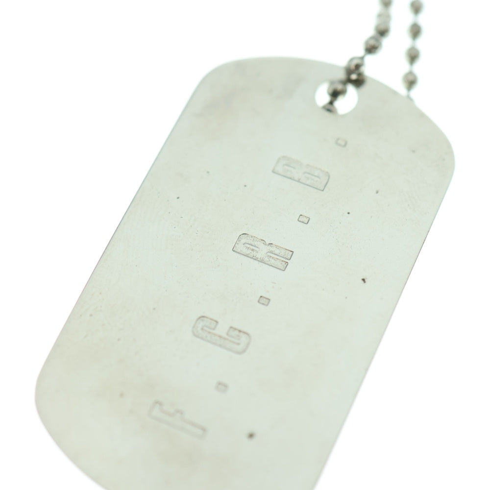 F.C.R.B./F.C.Real Bristol/FCRB(エフシーアールビー/エフシーレアルブリストル) ロゴデザイン ドックタグ ボールチェーン ネックレス シルバー/ブラック