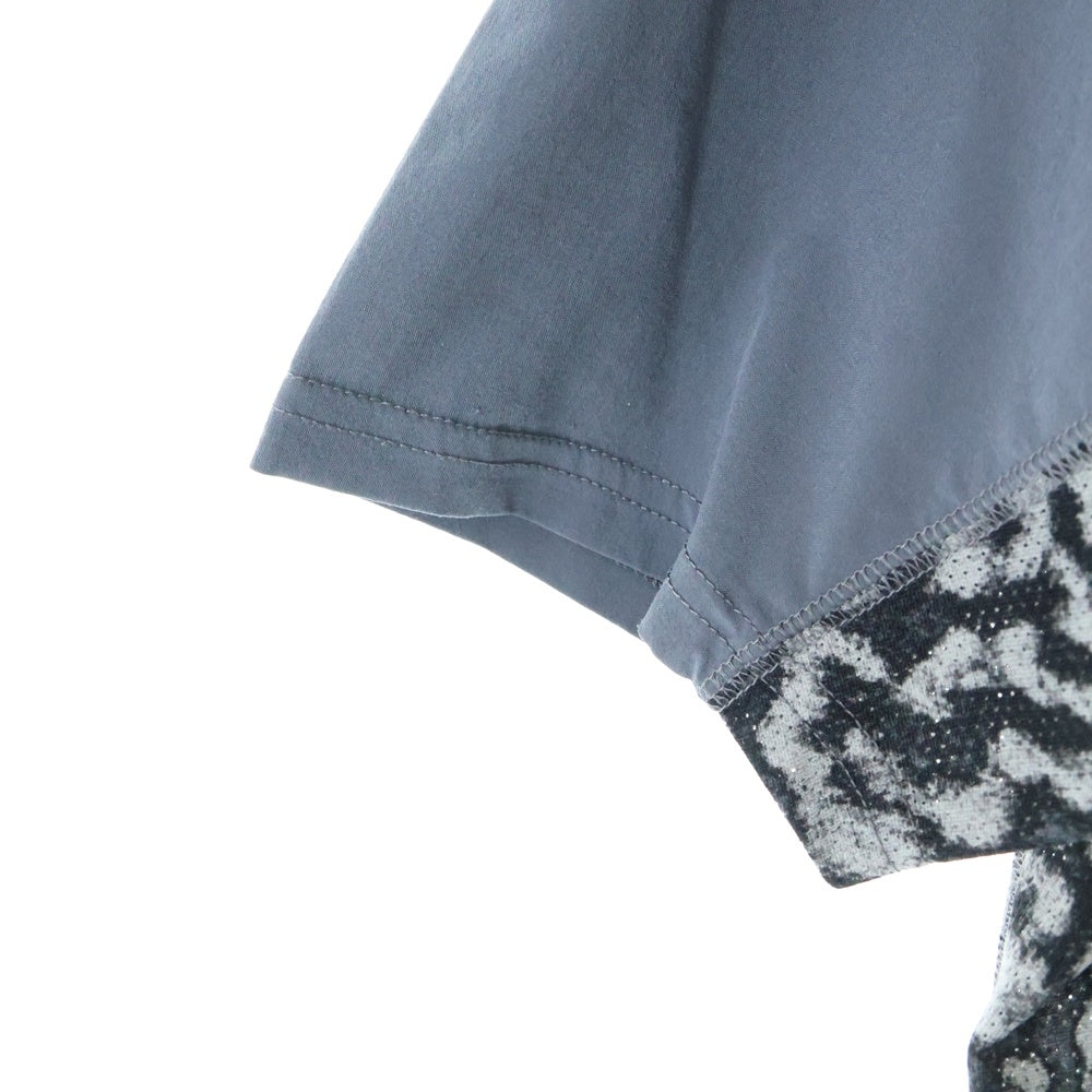 F.C.R.B./F.C.Real Bristol/FCRB(エフシーアールビー/エフシーレアルブリストル) ×NIKE ナイキ バックレオパード ロゴプリント カットソー 半袖Tシャツ グレー 465448-021