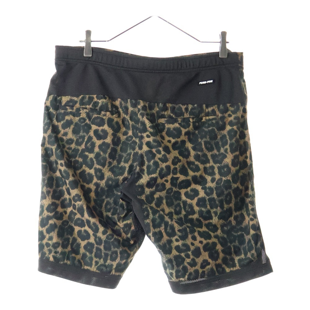 F.C.R.B./F.C.Real Bristol/FCRB(エフシーアールビー/エフシーレアルブリストル) ×NIKE ナイキ ラバーロゴパッチ レオパード ハーフパンツ ショーツ ブラウン 396361