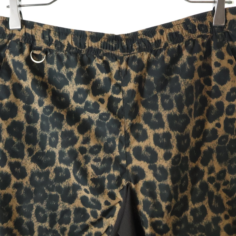 F.C.R.B./F.C.Real Bristol/FCRB(エフシーアールビー/エフシーレアルブリストル) ×NIKE ナイキ ラバーロゴパッチ レオパード ハーフパンツ ショーツ ブラウン 396361