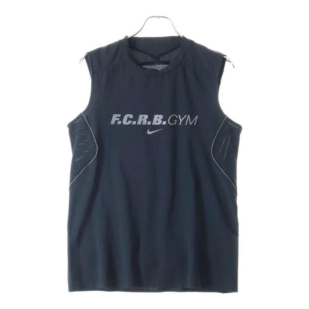F.C.R.B./F.C.Real Bristol/FCRB(エフシーアールビー/エフシーレアルブリストル) ×NIKE ロゴプリント ノースリーブカットソー Tシャツ ブラック 364835