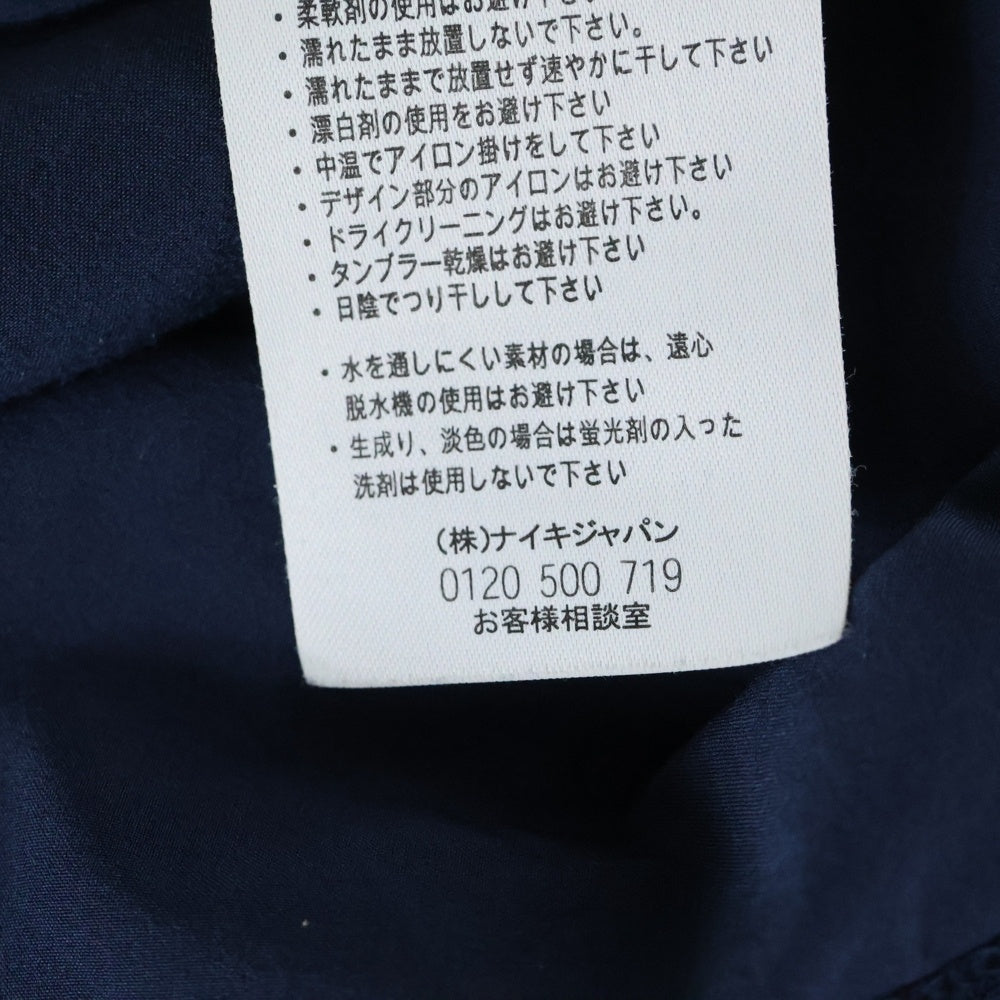 F.C.R.B./F.C.Real Bristol/FCRB(エフシーアールビー/エフシーレアルブリストル) × NIKE ナイキ ロゴ プリント レオパード 切替 半袖カットソー Tシャツ ネイビー 440646-450