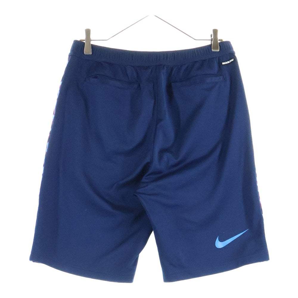 F.C.R.B./F.C.Real Bristol/FCRB(エフシーアールビー/エフシーレアルブリストル) ×NIKE ナイキ サイドレオパード ロゴプリント ハーフパンツ ショーツ ネイビー440617-450