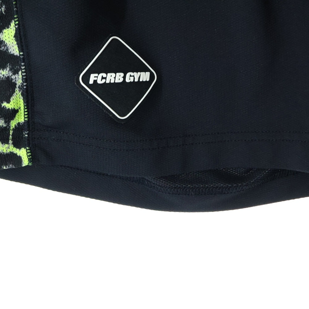 F.C.R.B./F.C.Real Bristol/FCRB(エフシーアールビー/エフシーレアルブリストル) × NIKE ナイキ ロゴプリント レオパード 切替 ショーツ ハーフパンツ ブラック 57738‐012