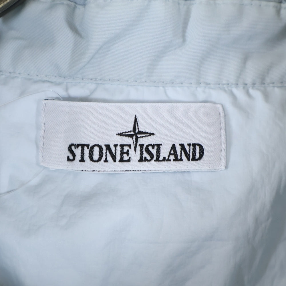 STONE ISLAND(ストーンアイランド) MEMBRANA 3L TC メンブラーナ コンパスパッチ フーデッド ナイロンジャケット ライトブルー K1S154100093 S0A21
