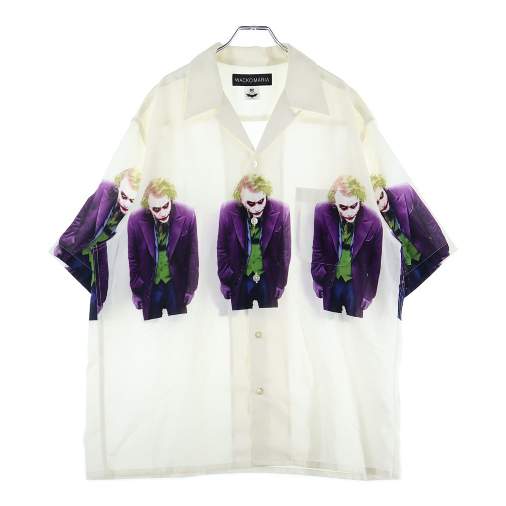 WACKO MARIA(ワコマリア) 25SS THE DARK KNIGHT TRILOGY / S/S HAWAIIAN SHIRT ダーク ナイト トリロジー オープンカラー 半袖シャツ ホワイト TDKT-WM-HI04